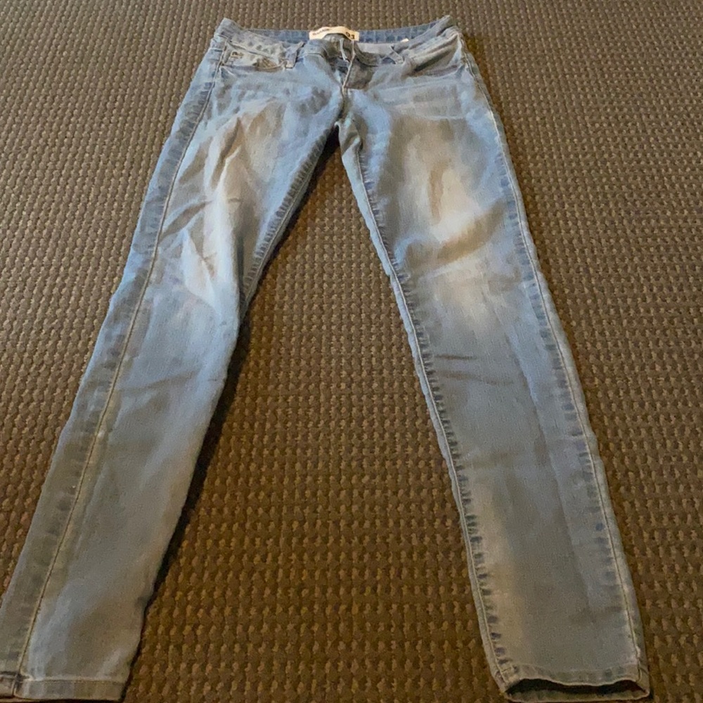 garage medium blue wash jeggings